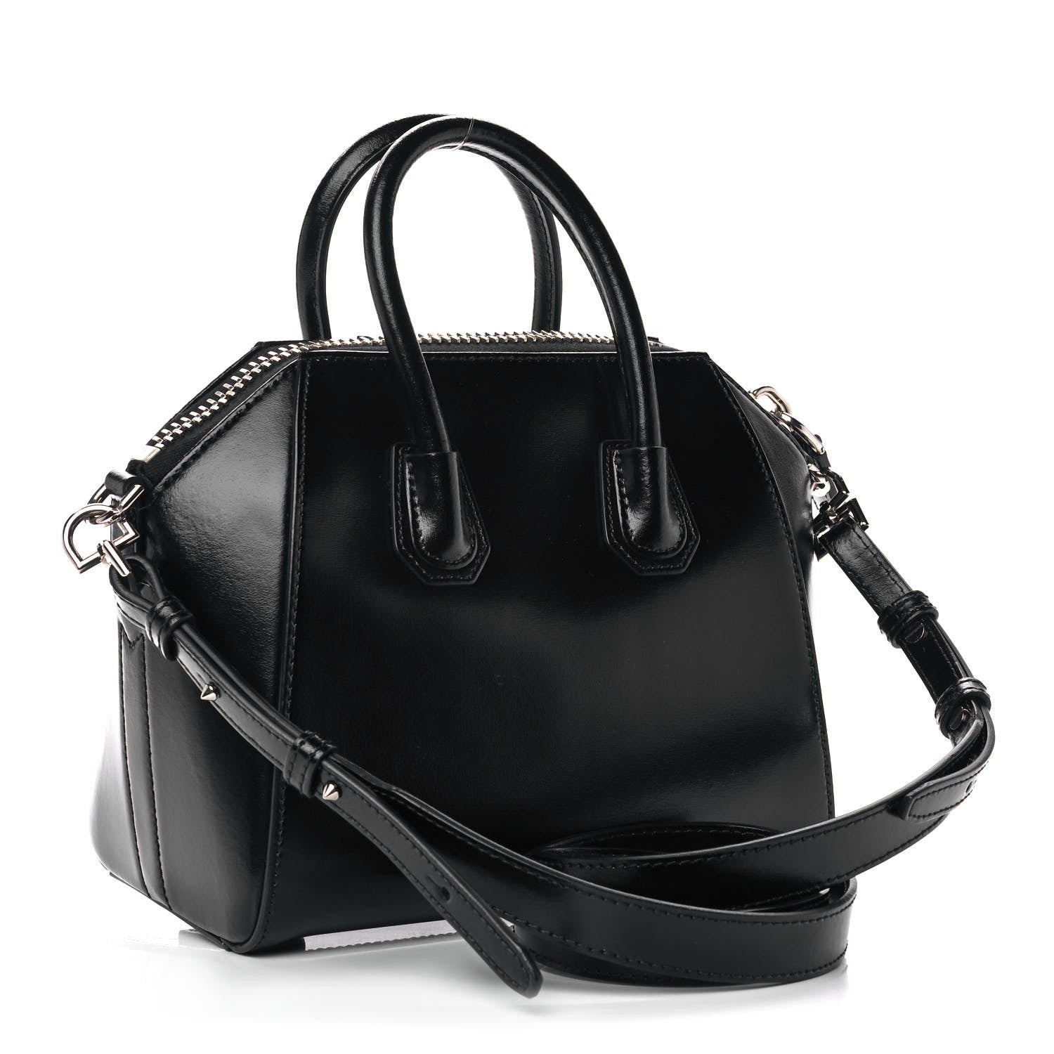 Givenchy Shiny Lord Calfskin Mini Antigona Black 3 of 10
