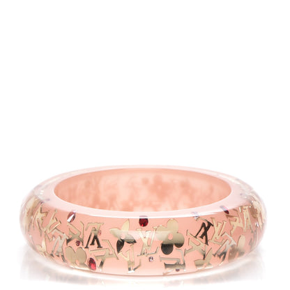 Louis Vuitton Resin Swarovski Medium Inclusion Bracelet GM Rose 1 of 3