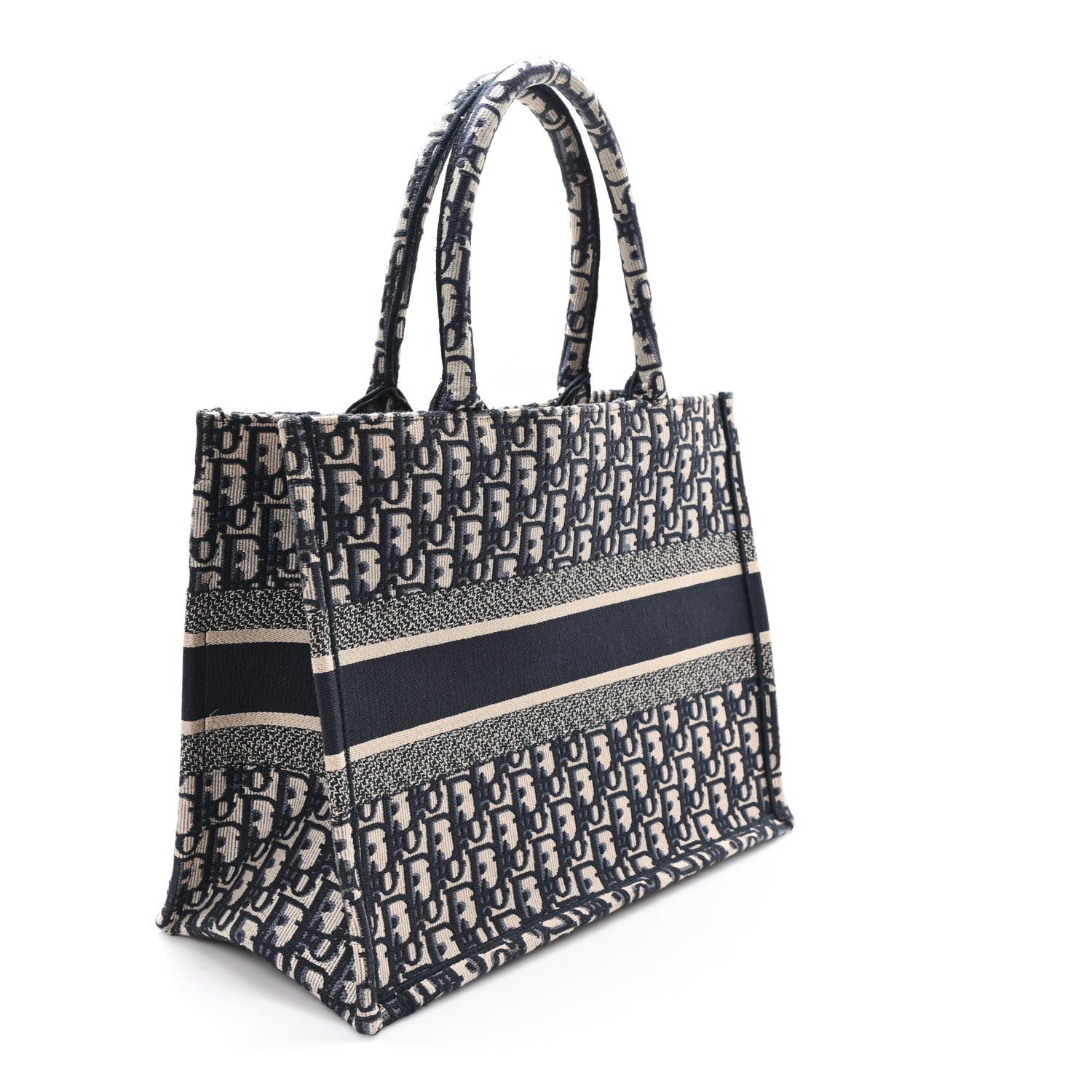 Christian Dior Oblique Medium Book Tote Blue Multicolor 3 of 11