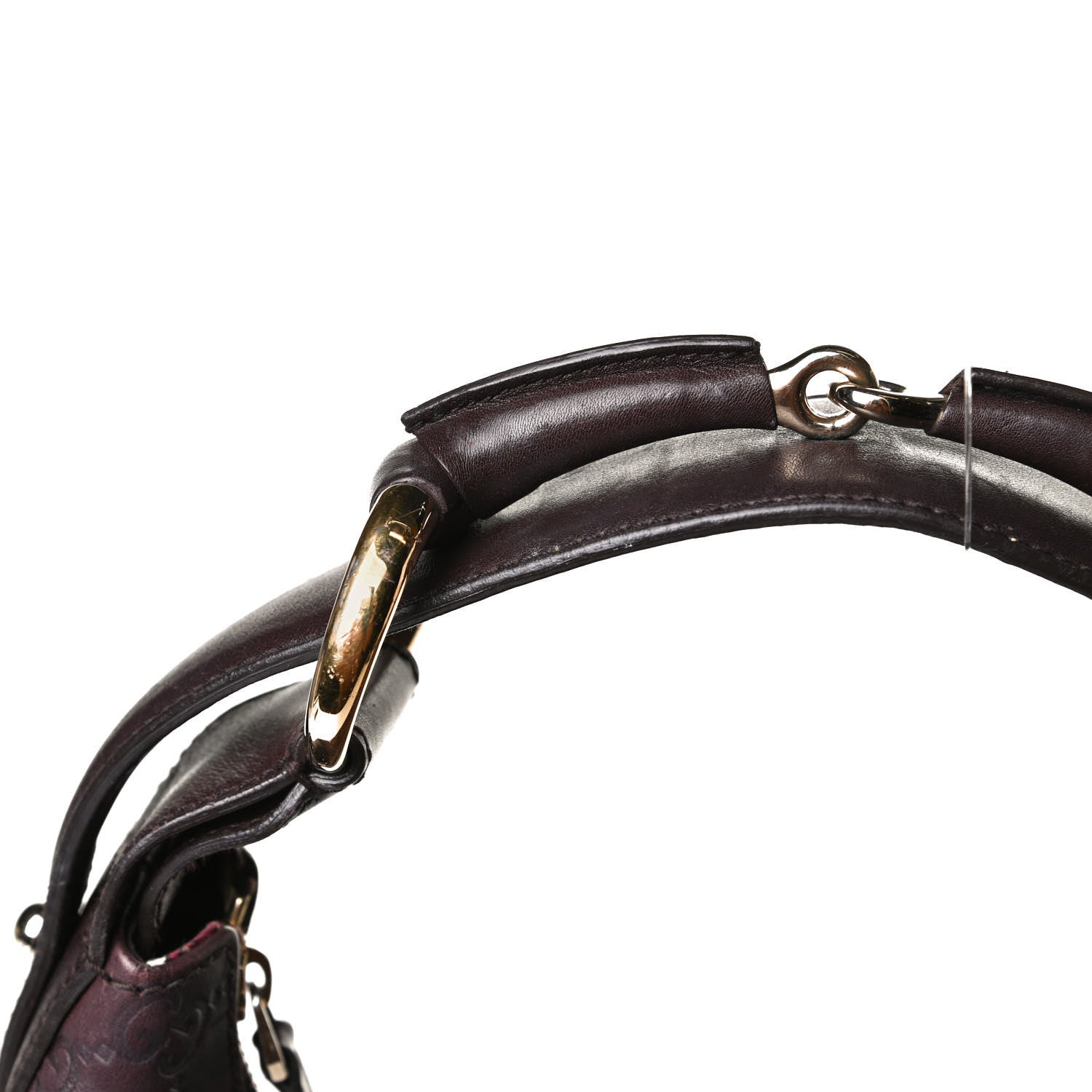 Gucci Guccissima Medium Horsebit Chain Hobo Dark Brown 11 of 20