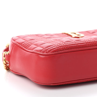 Burberry Lambskin Quilted Camera Bag Bright Red 7 of 9