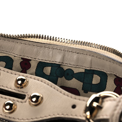 Gucci Guccissima Biba Studded Hobo Off White 12 of 13