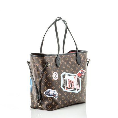 Louis Vuitton Monogram World Tour Neverfull MM 3 of 8