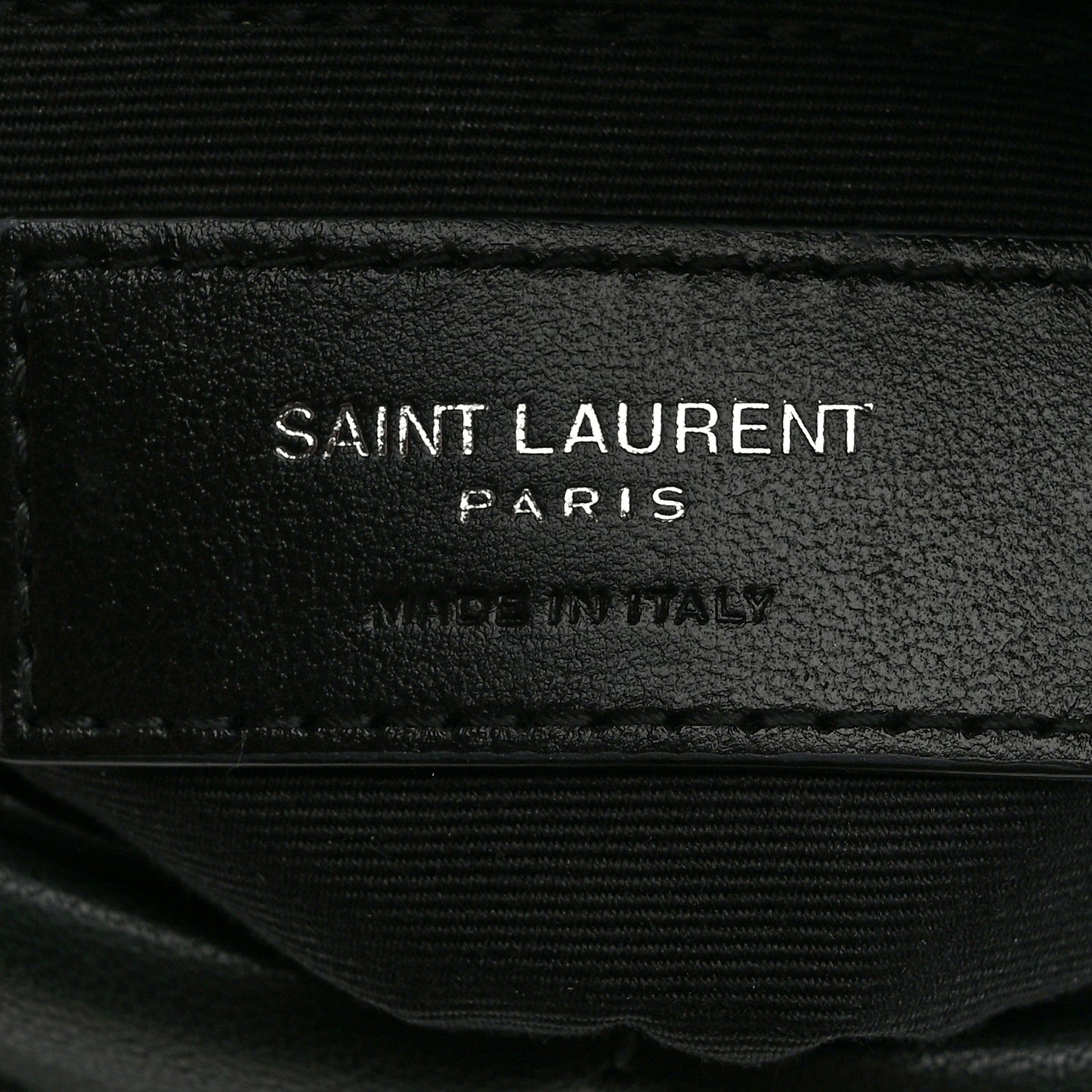 Saint Laurent Lambskin Quilted Toy Loulou Puffer Monogram Chain Satchel Black 7 of 11