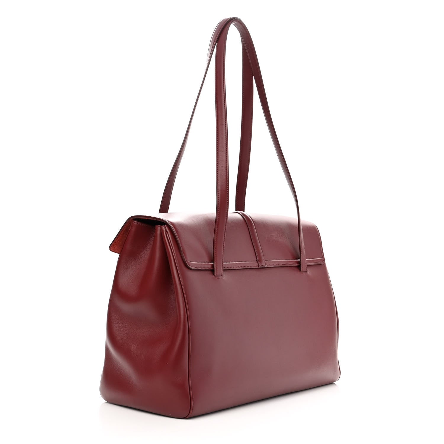Celine Calfskin Large Soft 16 Bag Burgundy 3 of 16