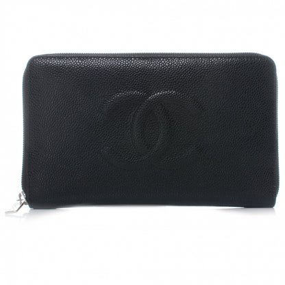 Chanel Caviar CC Zip Around Wallet Black 1 of 9
