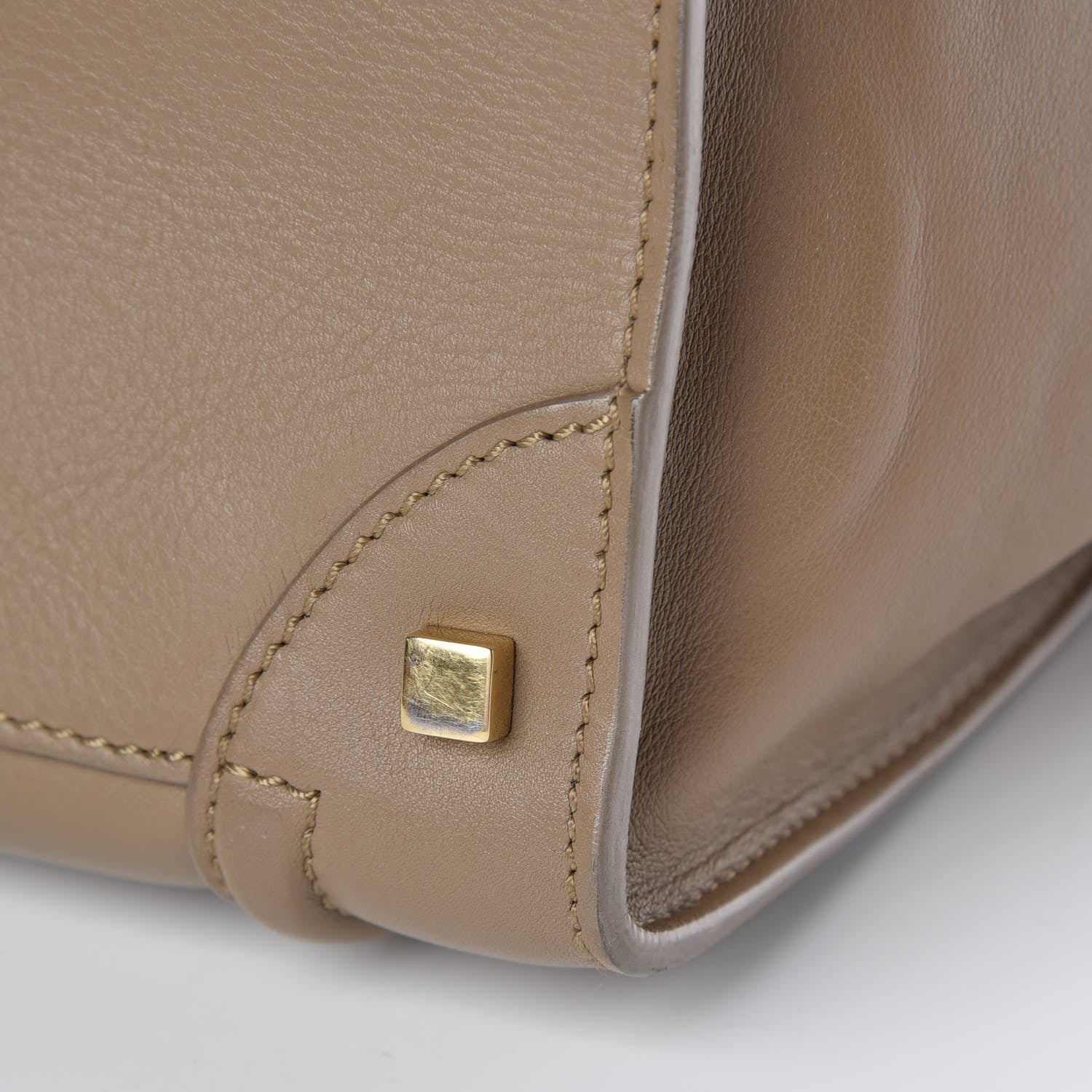 Celine Smooth Calfskin Mini Luggage Taupe 14 of 14