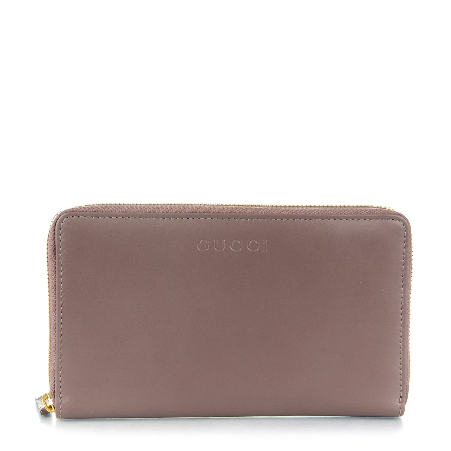 Gucci Smooth Calfskin Zip Around Travel Wallet Light Purple 1 of 8