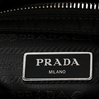 Prada Re-Nylon Nappa Triangle Quilted Padded Double Handled Zip Pocket Tote Black 6 of 11
