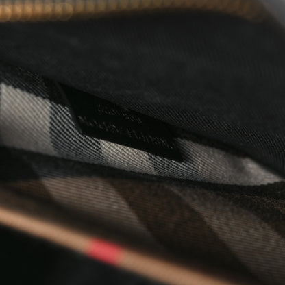 Burberry Calfskin Mega Check Medium Banwell Tote Black 7 of 10