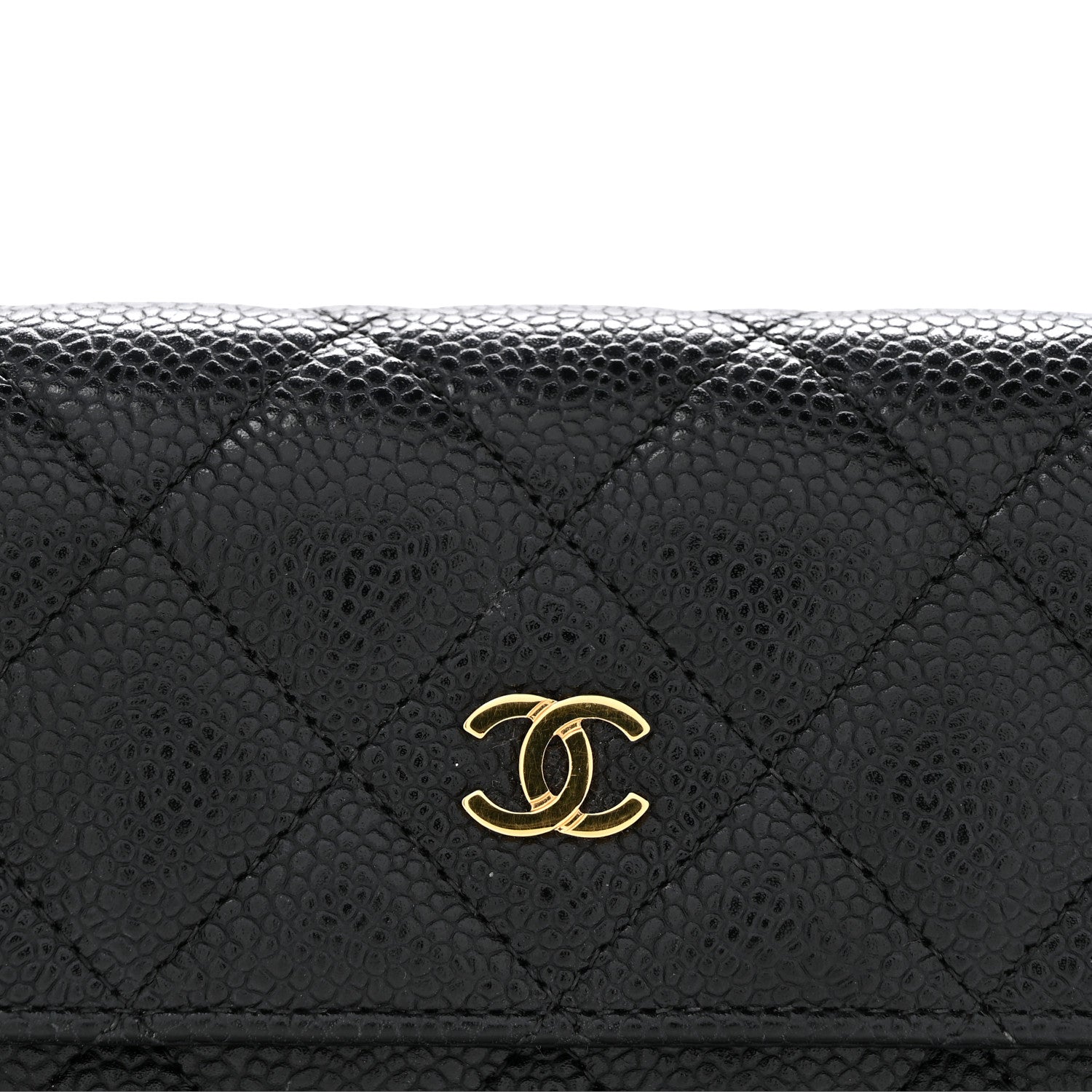 Chanel Caviar Quilted Large Gusset Flap Wallet Black 9 of 10