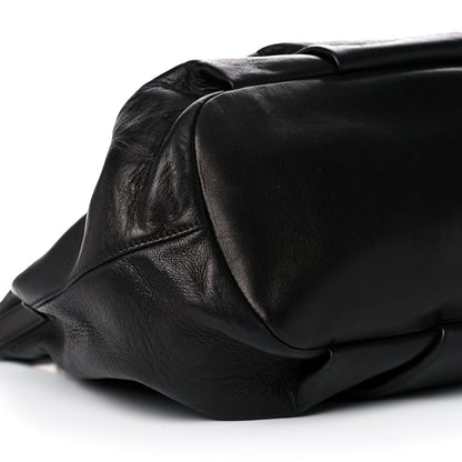 Prada Soft Calfskin Shopping Tote Black 6 of 15