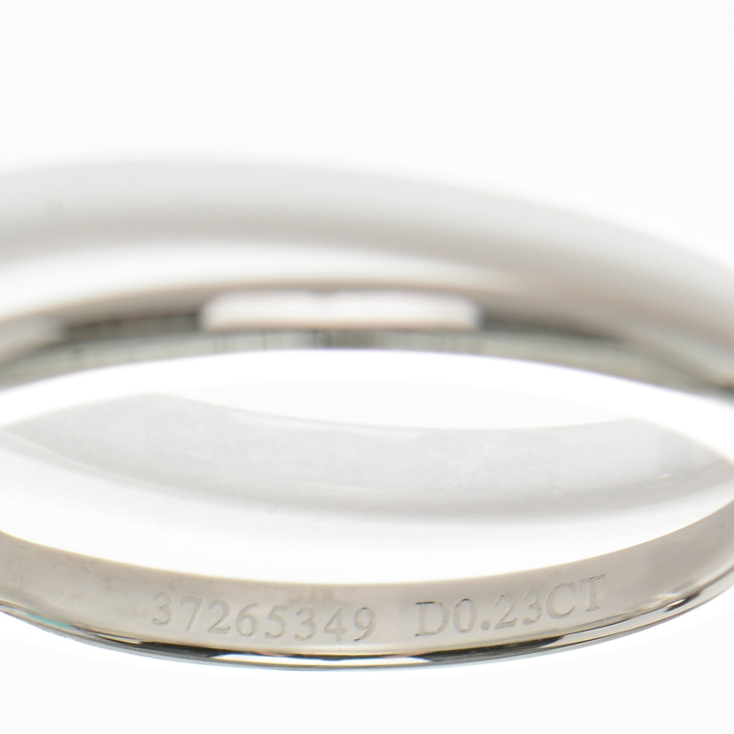 Platinum Diamond Princess Cut Engagement Ring size 6