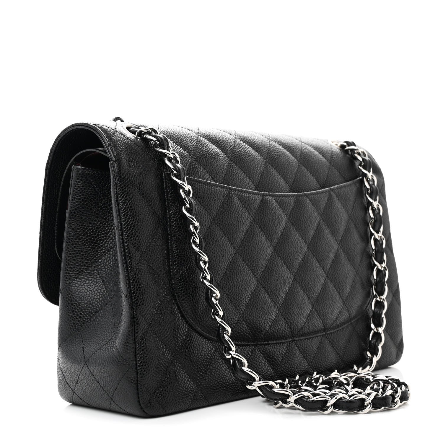 Chanel Caviar Quilted Jumbo Double Flap Black 3 of 10