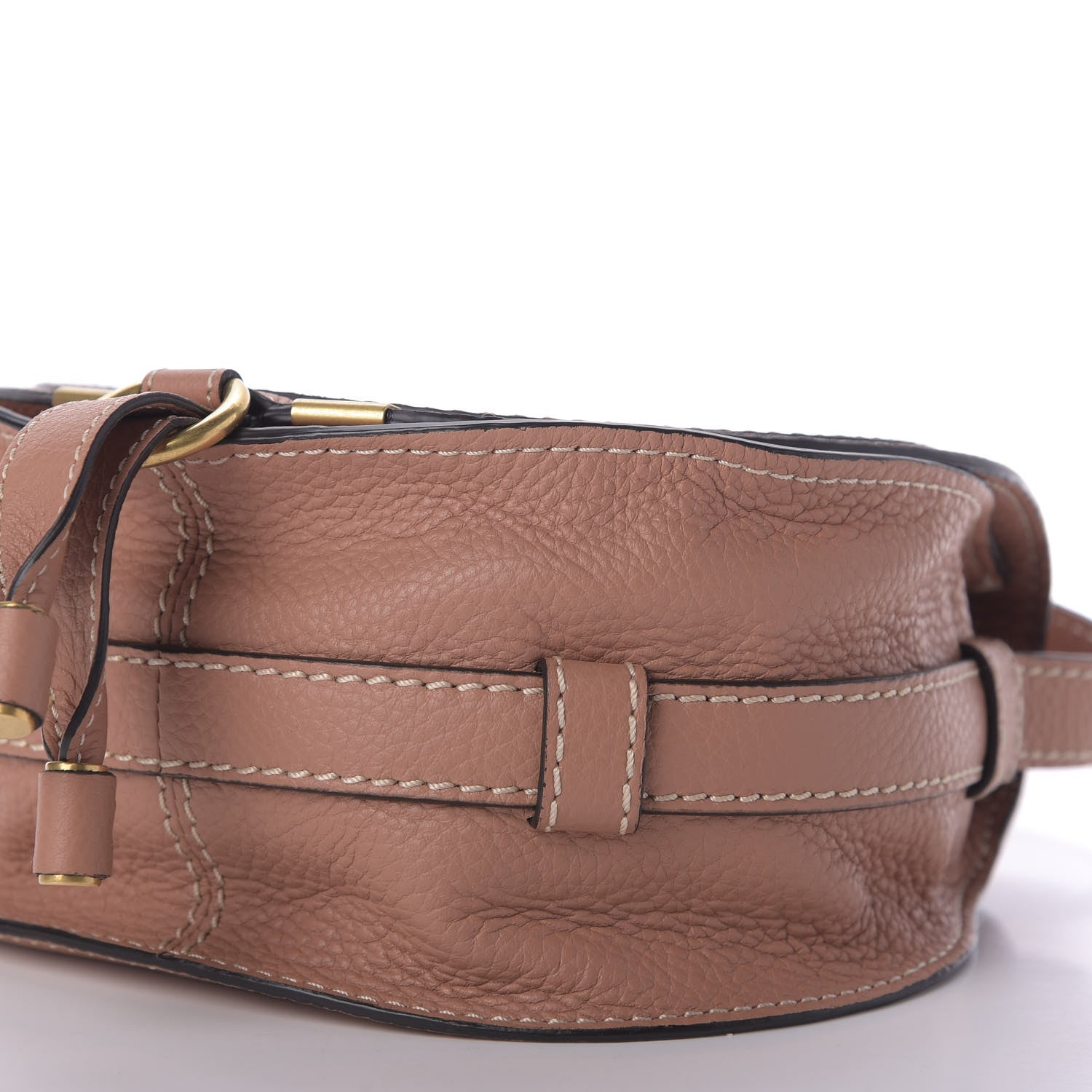 Chloe Calfskin Mini Marcie Round Crossbody Bag Fallow Pink 7 of 9