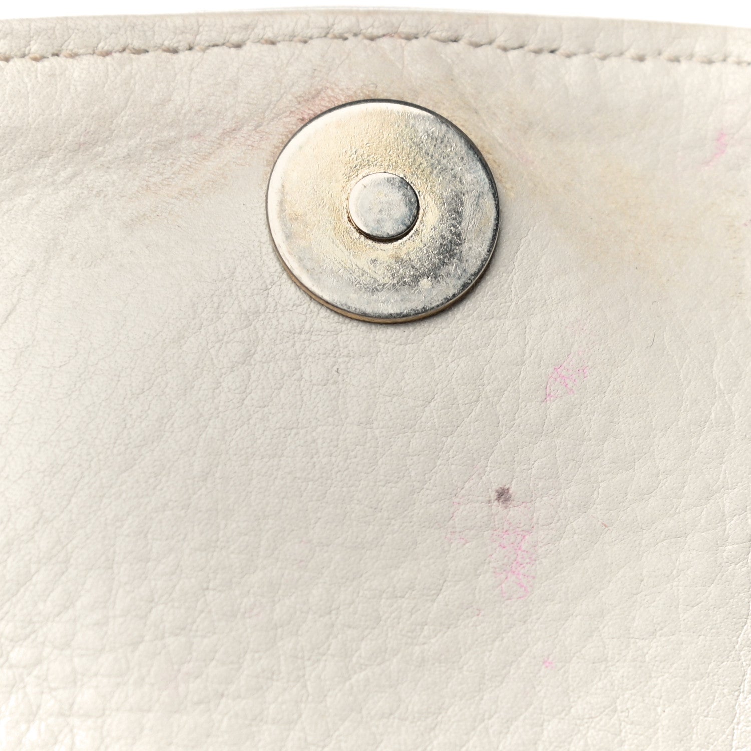Gucci Pebbled Calfskin Small 1973 Chain Shoulder Bag Off White 16 of 21