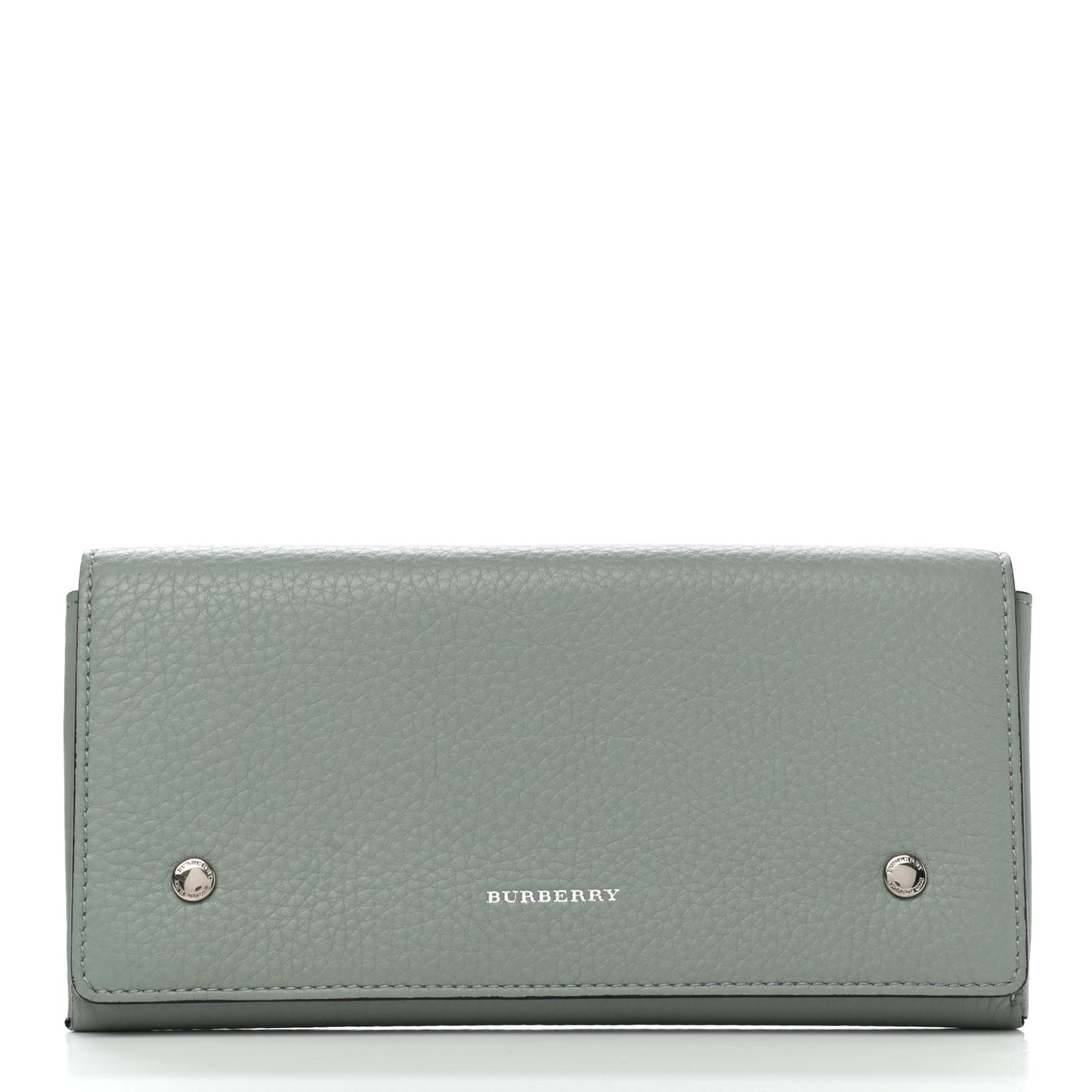 Calfskin Phone Wallet Smokey Green