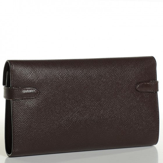 Epsom Kelly Longue Wallet Chocolate