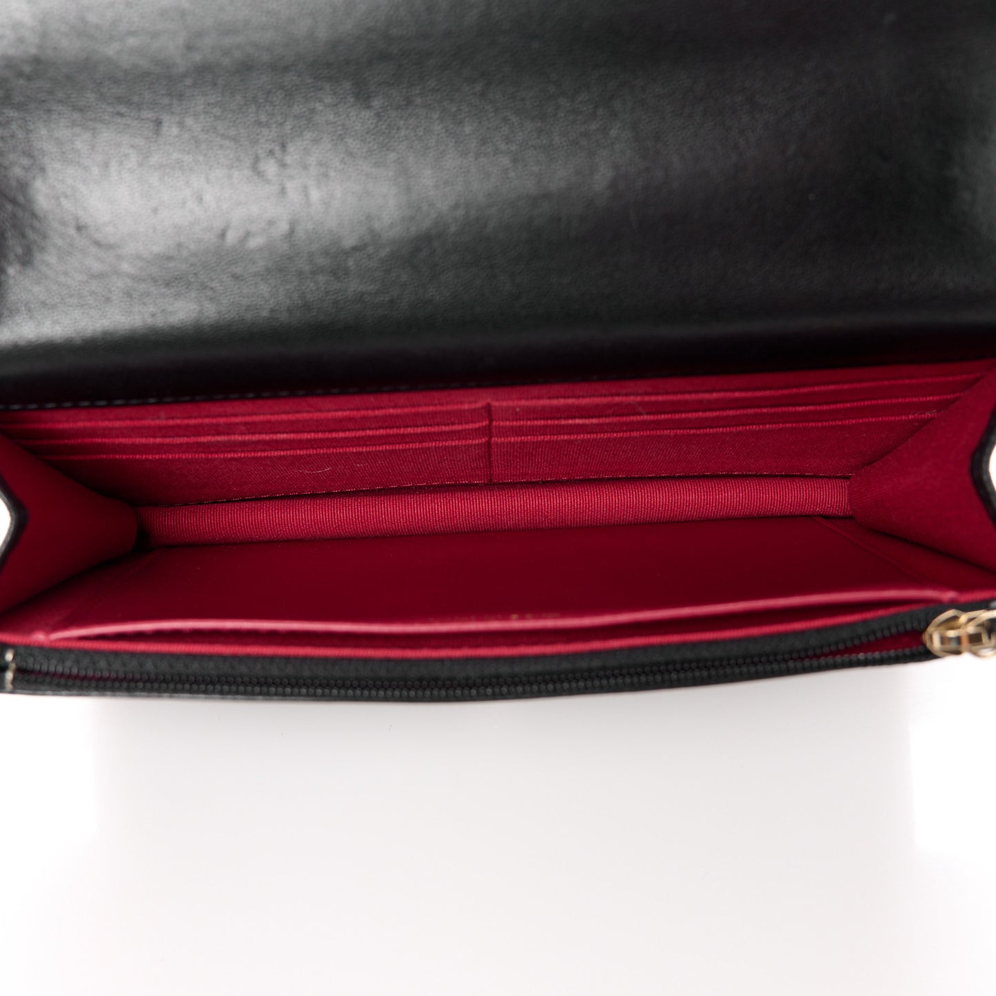 Lambskin Quilted Chanel 19 Wallet On Chain WOC Black