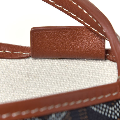 Goyard Goyardine Poitiers Tote Black Gold 7 of 9