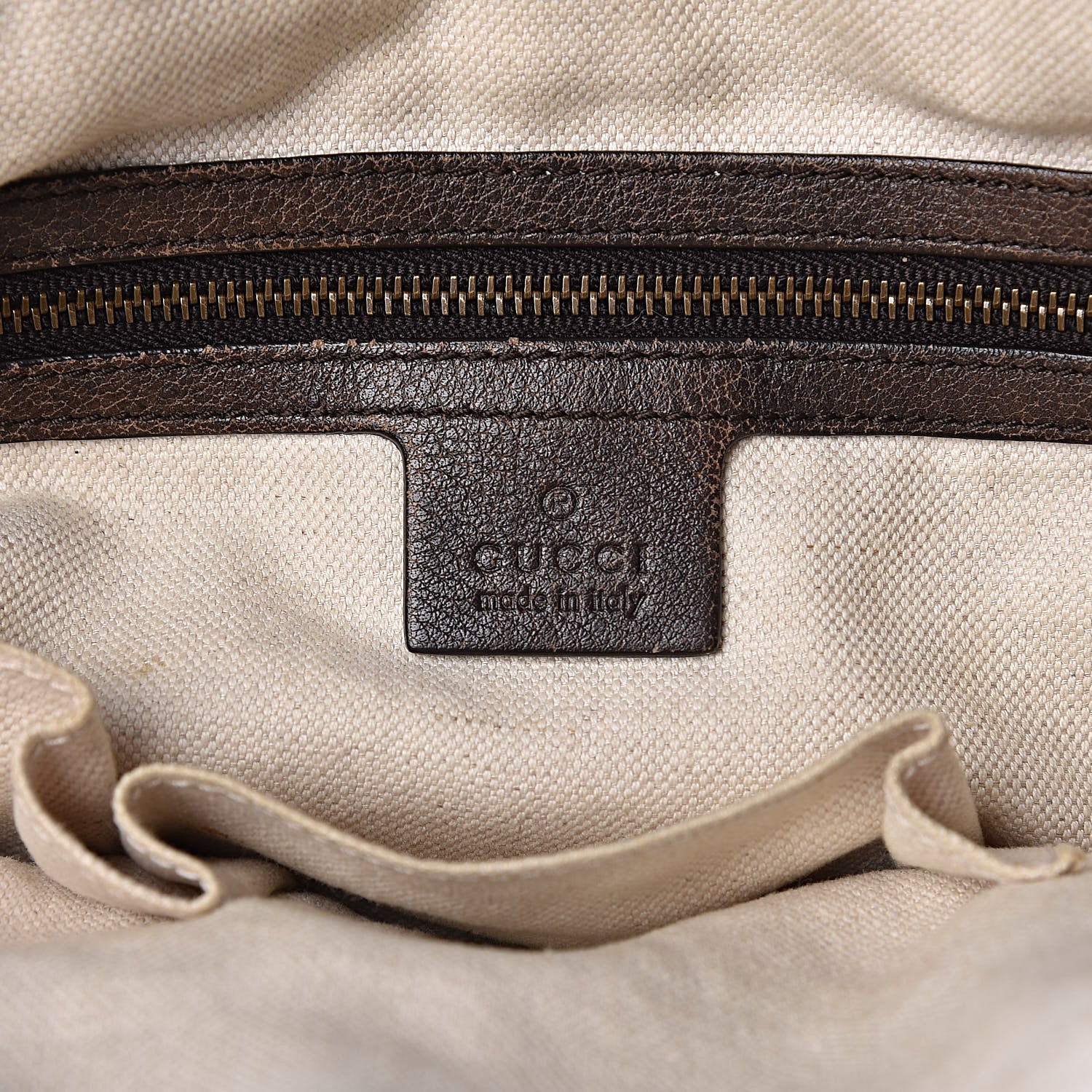 Gucci Calfskin Laidback Crafty Dome Satchel Dark Brown 6 of 14