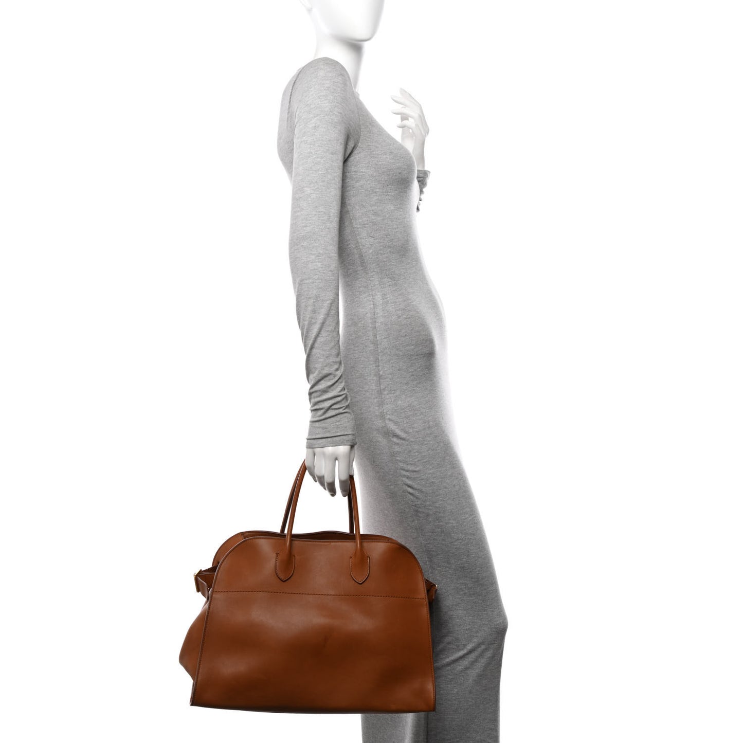Polished Saddle Calfskin Soft Margaux 15 Cuir