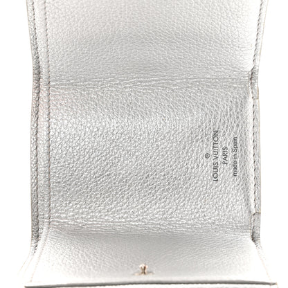 Louis Vuitton Metallic Calfskin Lockmini Wallet Silver 6 of 8