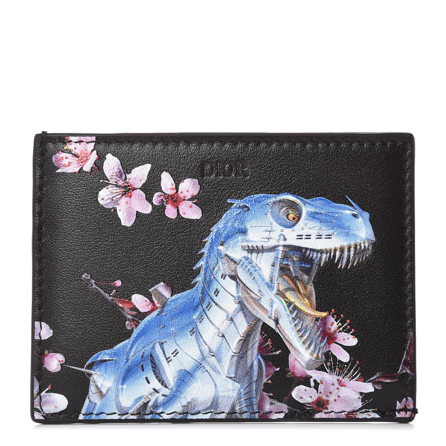 Christian Dior X SORAYAMA Calfskin Card Holder Blue 1 of 8