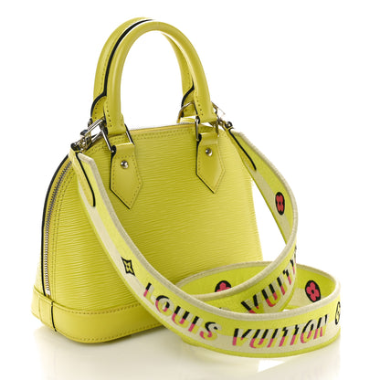 Louis Vuitton Epi Jacquard Alma BB Yellow Citron 3 of 9