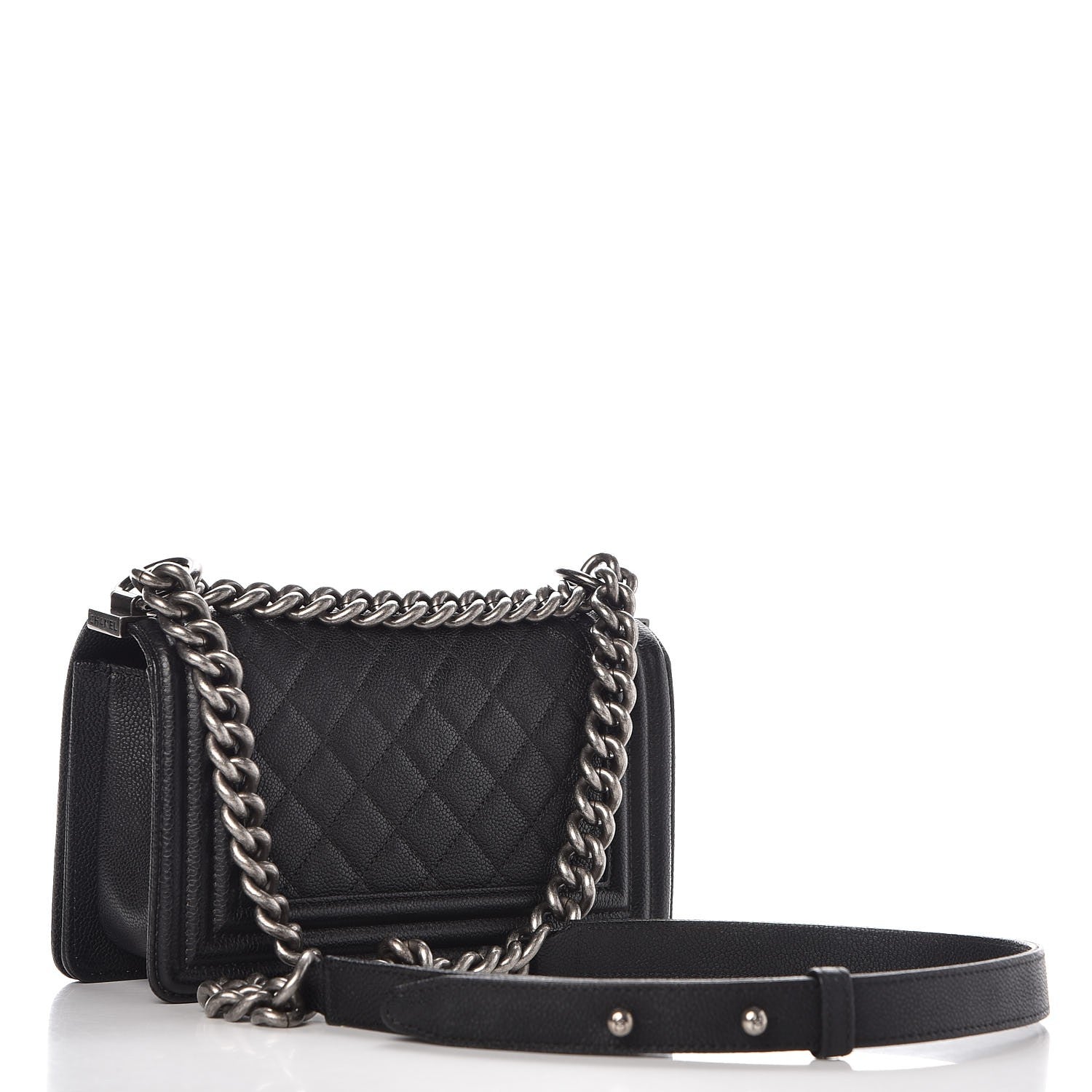 Chanel Caviar Quilted Small Boy Flap Black 3 of 8
