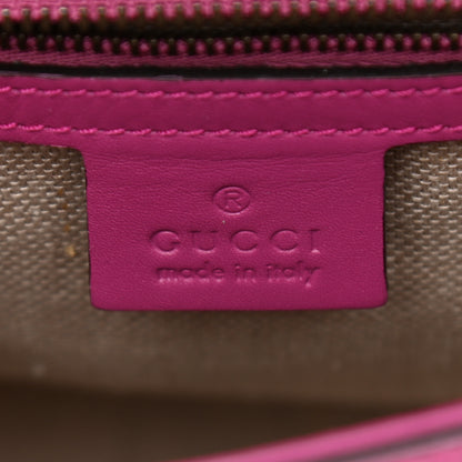 Gucci Calfskin Medium Lady Web Shoulder Bag New Rosette 6 of 8