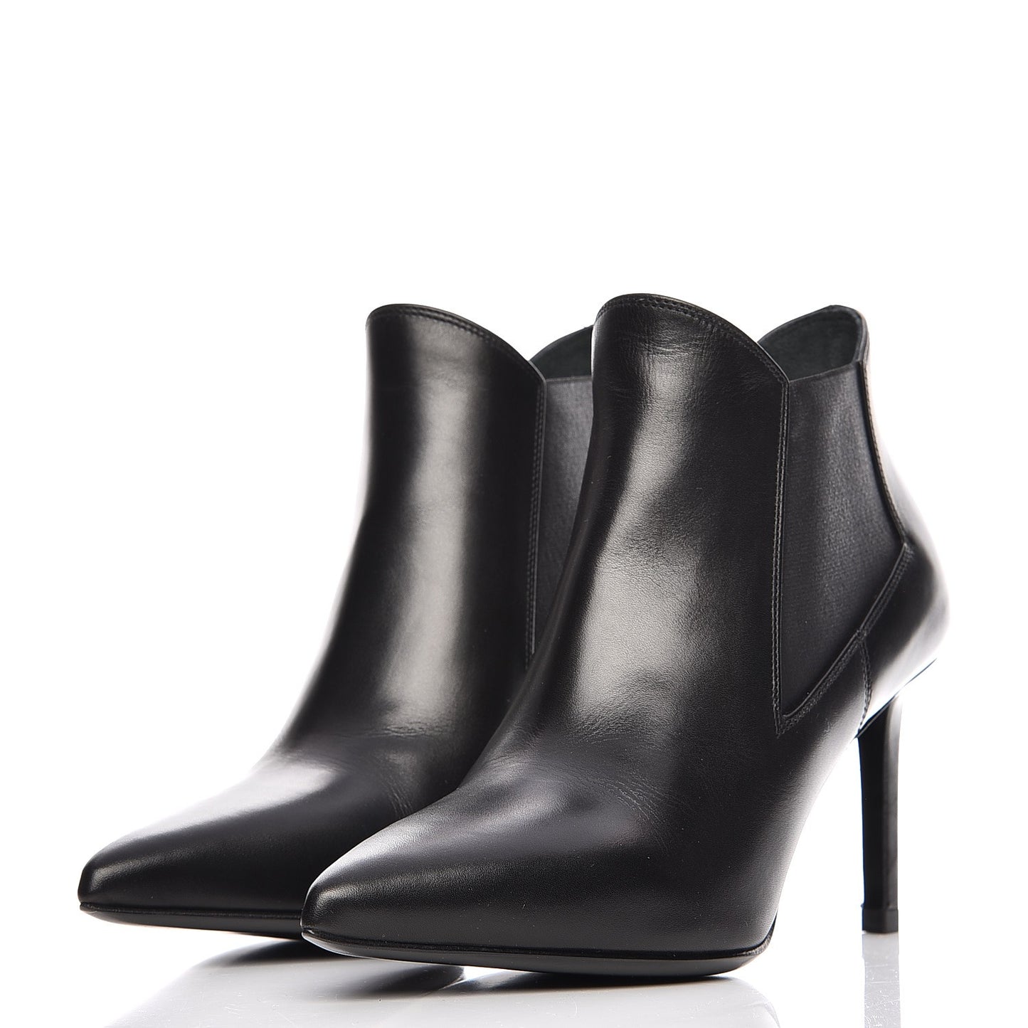 Calfskin Classic Paris Ela 80 Ankle Boots 35.5 Black