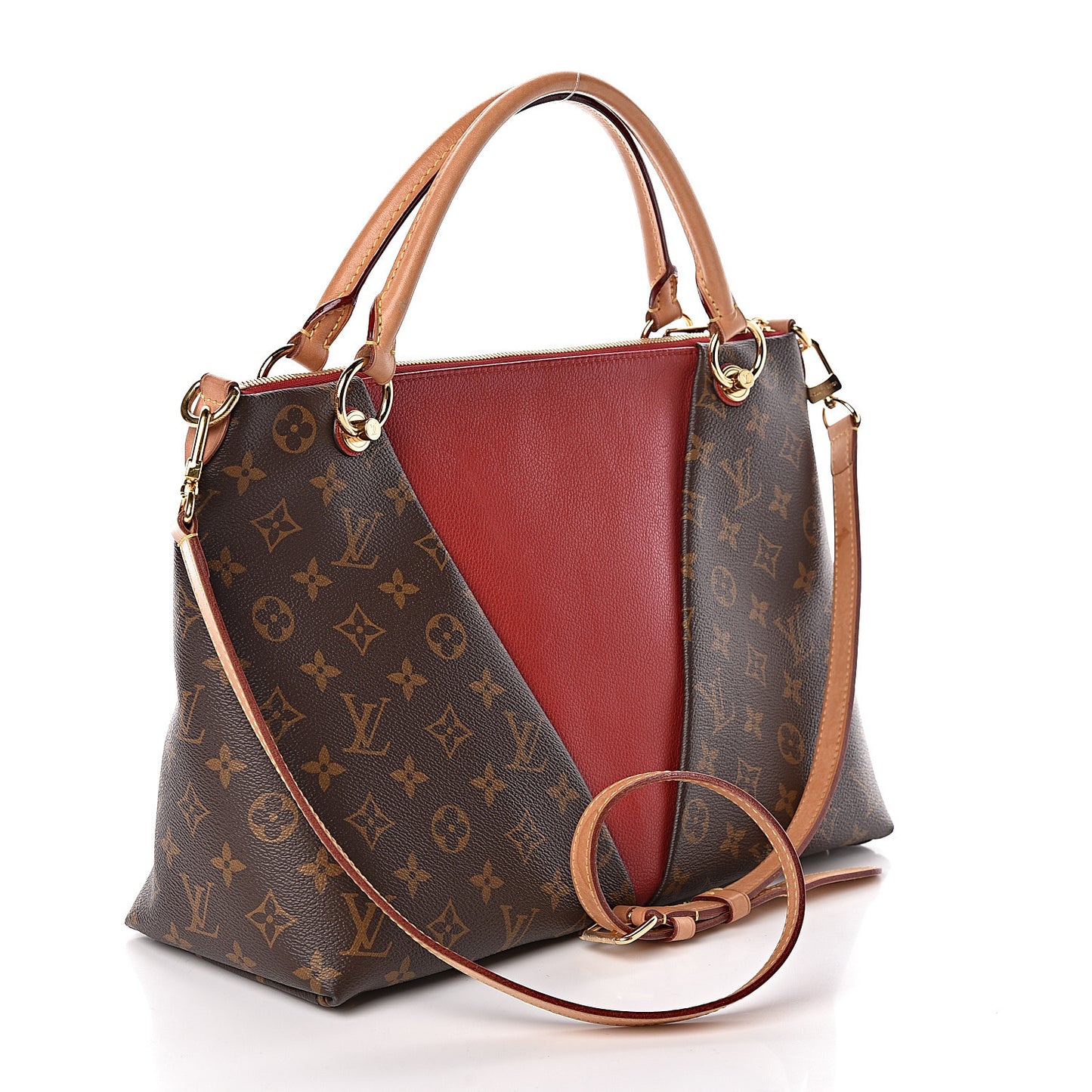 Monogram V Tote MM Cherry