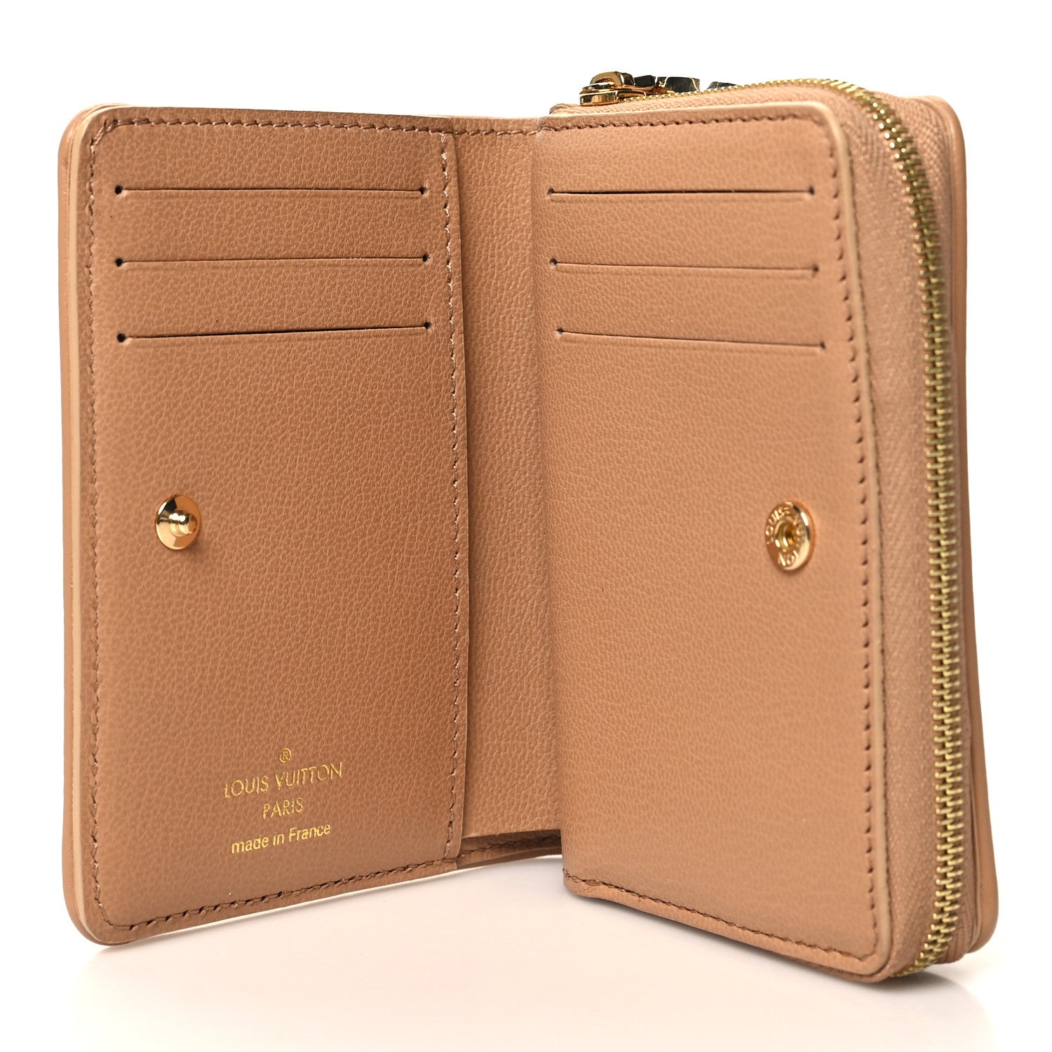 Louis Vuitton Lambskin Embossed Monogram Lou Coussin Wallet Camel 5 of 7