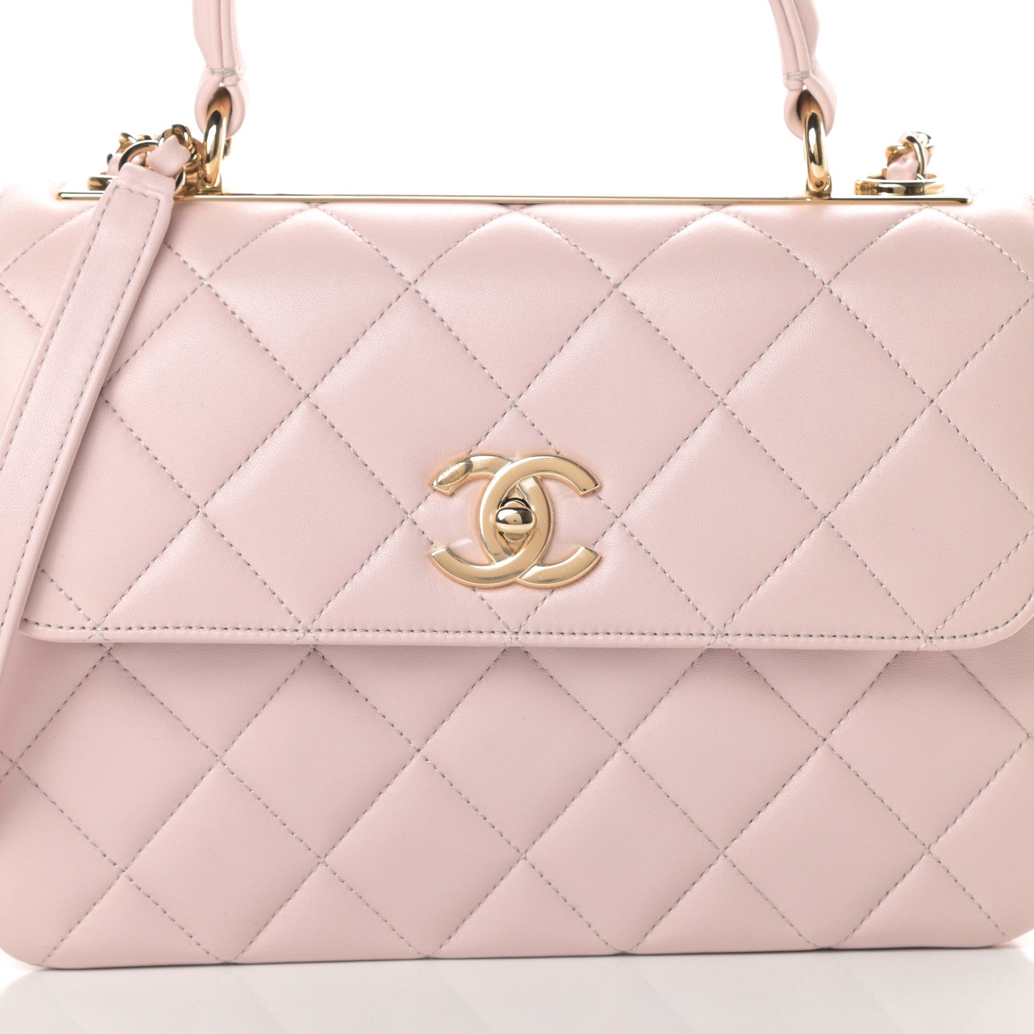 Chanel Lambskin Quilted Small Trendy CC Flap Dual Handle Bag Lilac 8 of 11