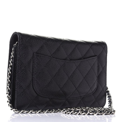 Chanel Caviar Quilted Wallet On Chain WOC Black 2 of 4