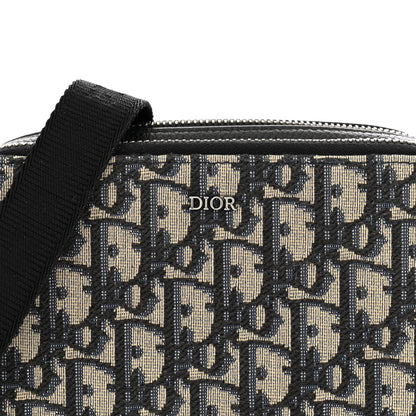 Christian Dior Oblique Pouch Navy Blue 9 of 11