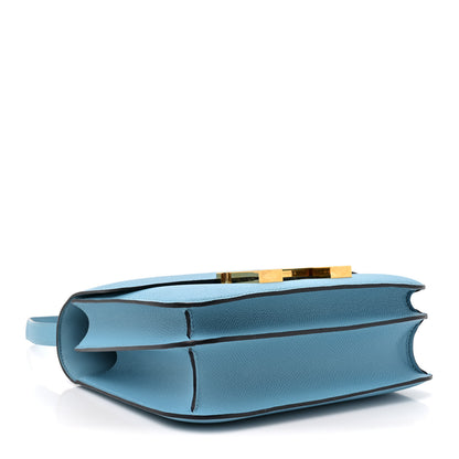 Hermes Epsom Constance 24 Bleu Du Nord 4 of 11