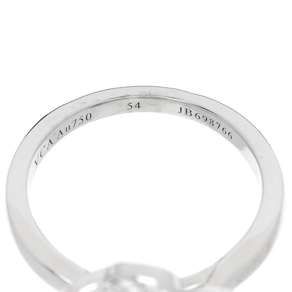 Van Cleef & Arpels 18K White Gold Diamond Small Frivole Ring 54 6.75 5 of 6