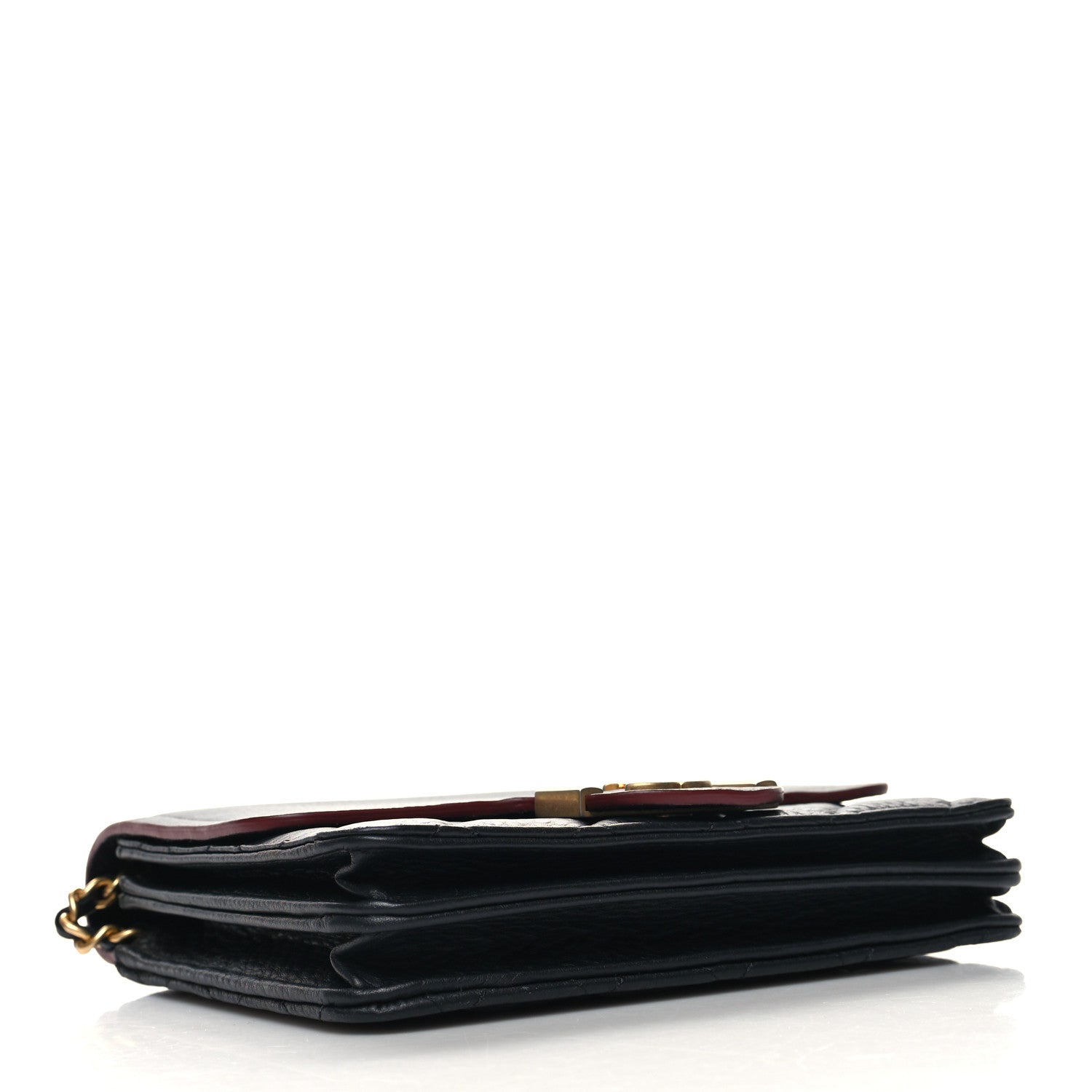 Chanel Calfskin Quilted Archi Chic Square Wallet On Chain WOC Black 4 of 10