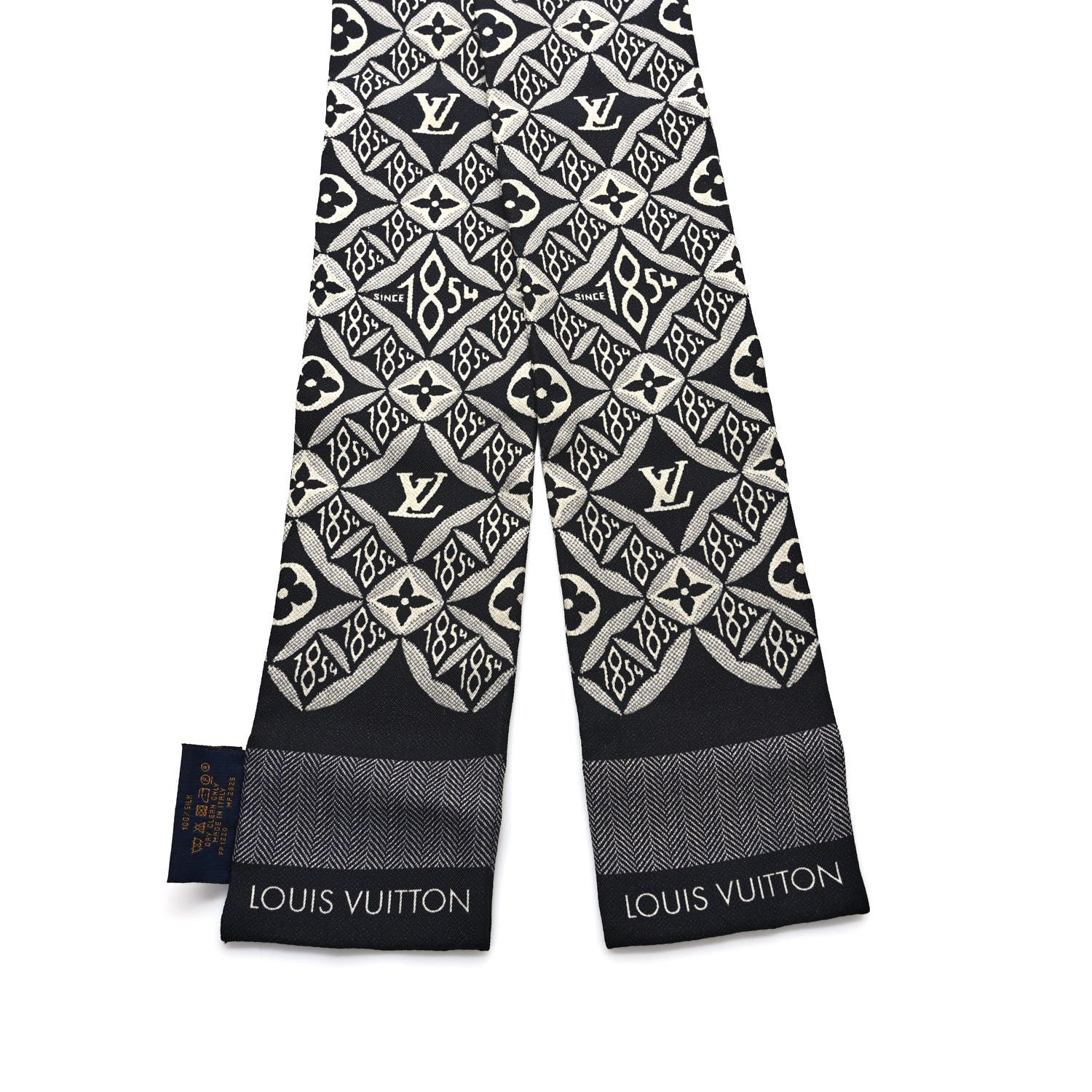 Louis Vuitton Silk Since 1854 Bandeau Gris 2 of 3