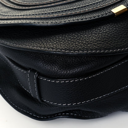 Chloe Calfskin Medium Marcie Round Crossbody Bag Black 9 of 12