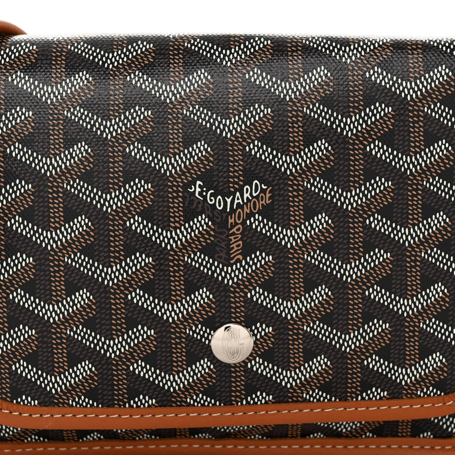 Goyard Goyardine Plumet Wallet Clutch Black Gold 7 of 9