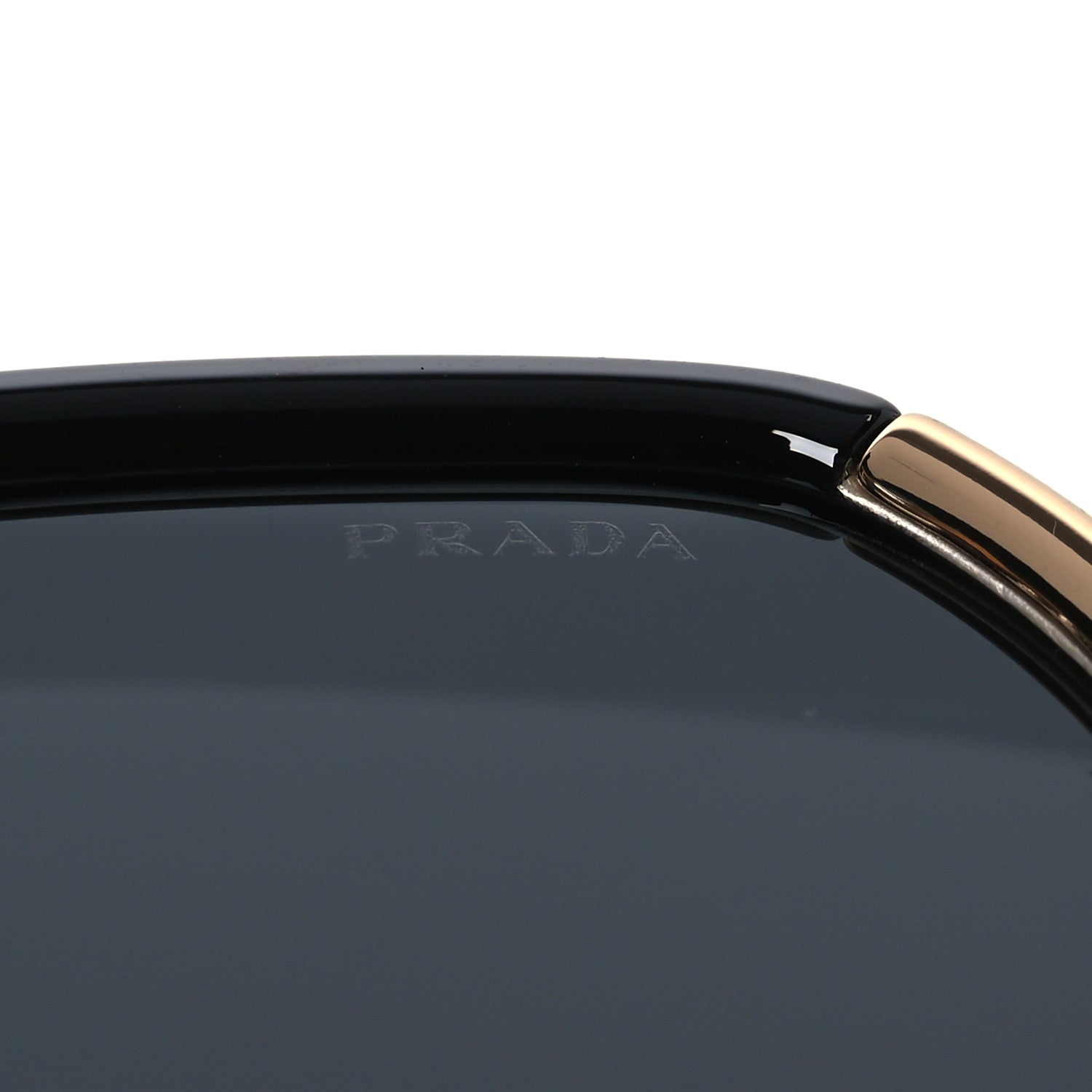 Prada Square Sunglasses SPR 20X Black Beige 6 of 8