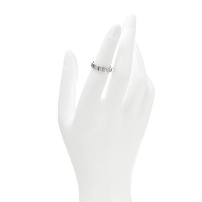 Cartier 18K White Gold 3.5mm LOVE Wedding Band Ring 49 5 2 of 6