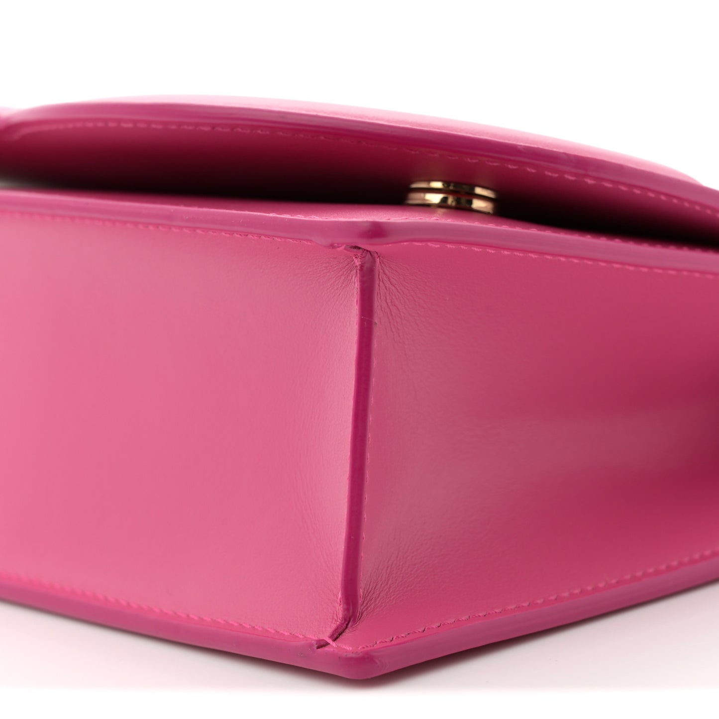 Calfskin DG Logo Flap Crossbody Bag Glicine