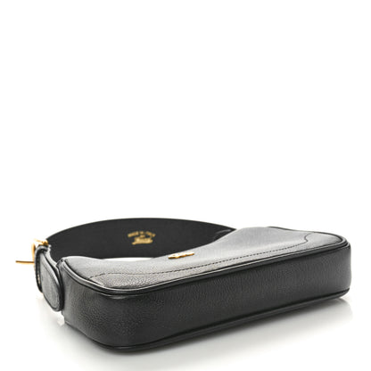 Gucci Goatskin Mini Aphrodite Shoulder Bag Black 4 of 11