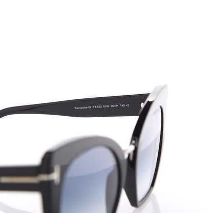 Tom Ford Samantha Cat Eye Sunglasses TF553 Black 7 of 12