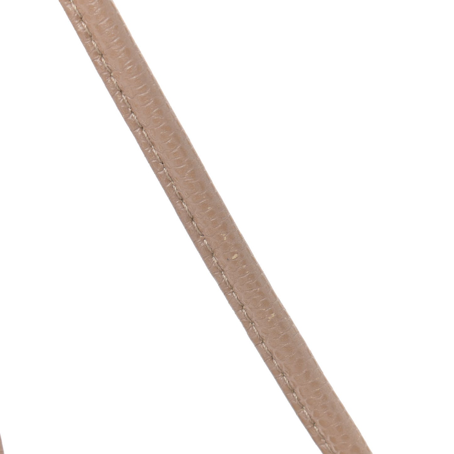 Satin Caviar CC Drawstring Bag Beige