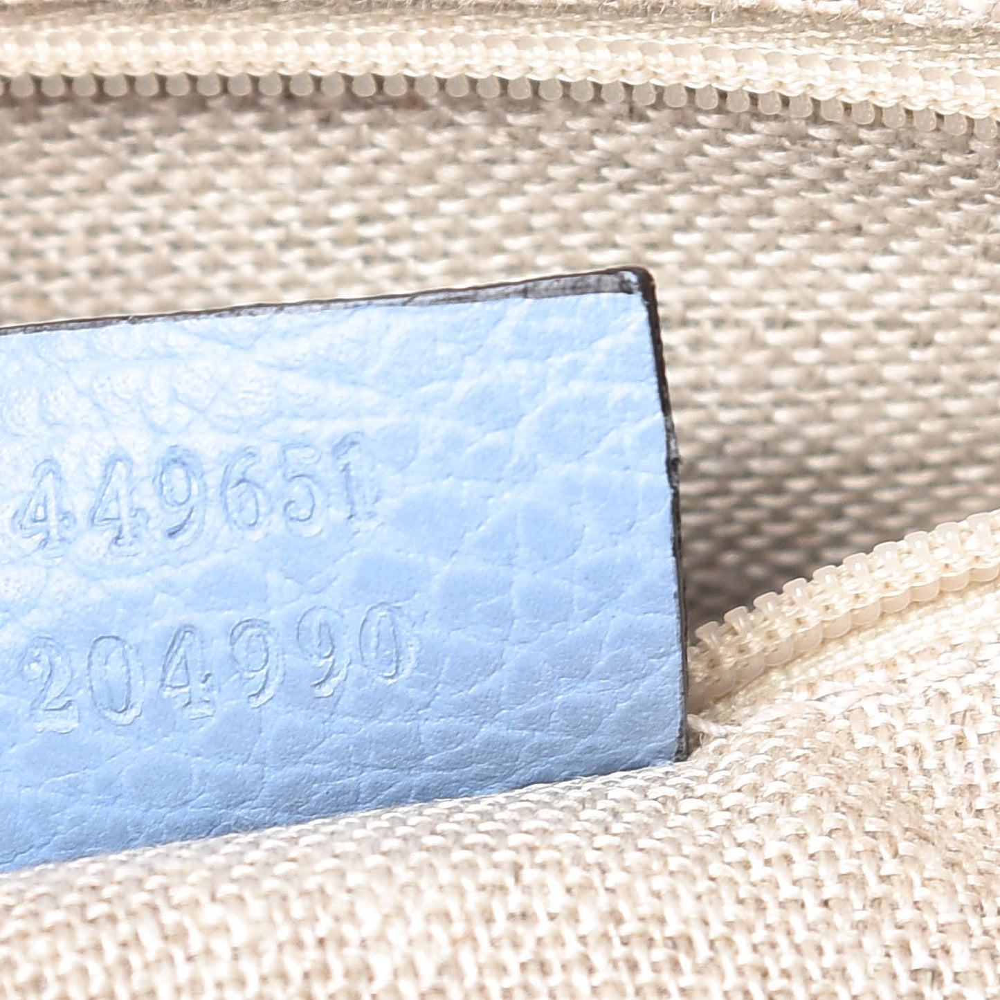 Dollar Calfskin GG Charm Dome Satchel Mineral Blue